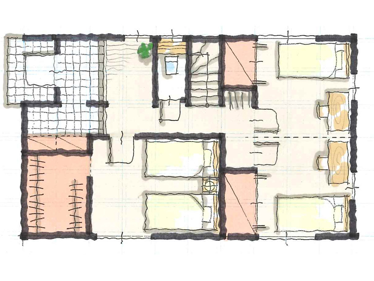 無添加住宅間取り図1F